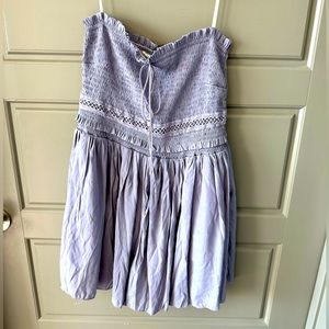 Strapless Purple Romper
